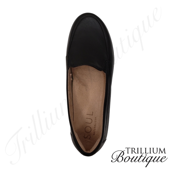 SOUL Naturalizer Zapato Loafer Black New in Box Leather Upper - Picture 6 of 13